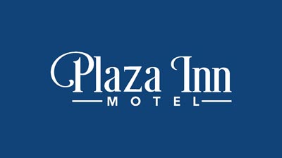 Plaza Inn Motel Rosemead logo featuring elegant typography